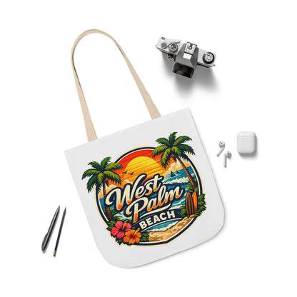 West Palm Beach Vintage Sunset Tote