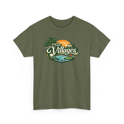 The Villages of Florida Sunset Logo Tee - Florida Palm Beach Retro T-Shirt