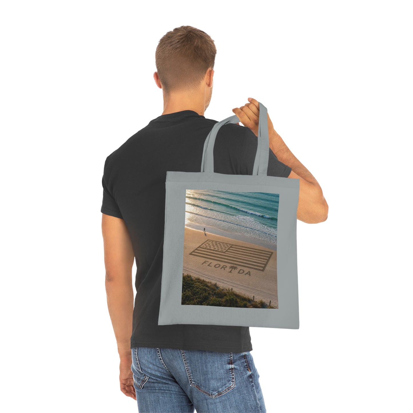 Florida Beach 100% Cotton Tote Bag