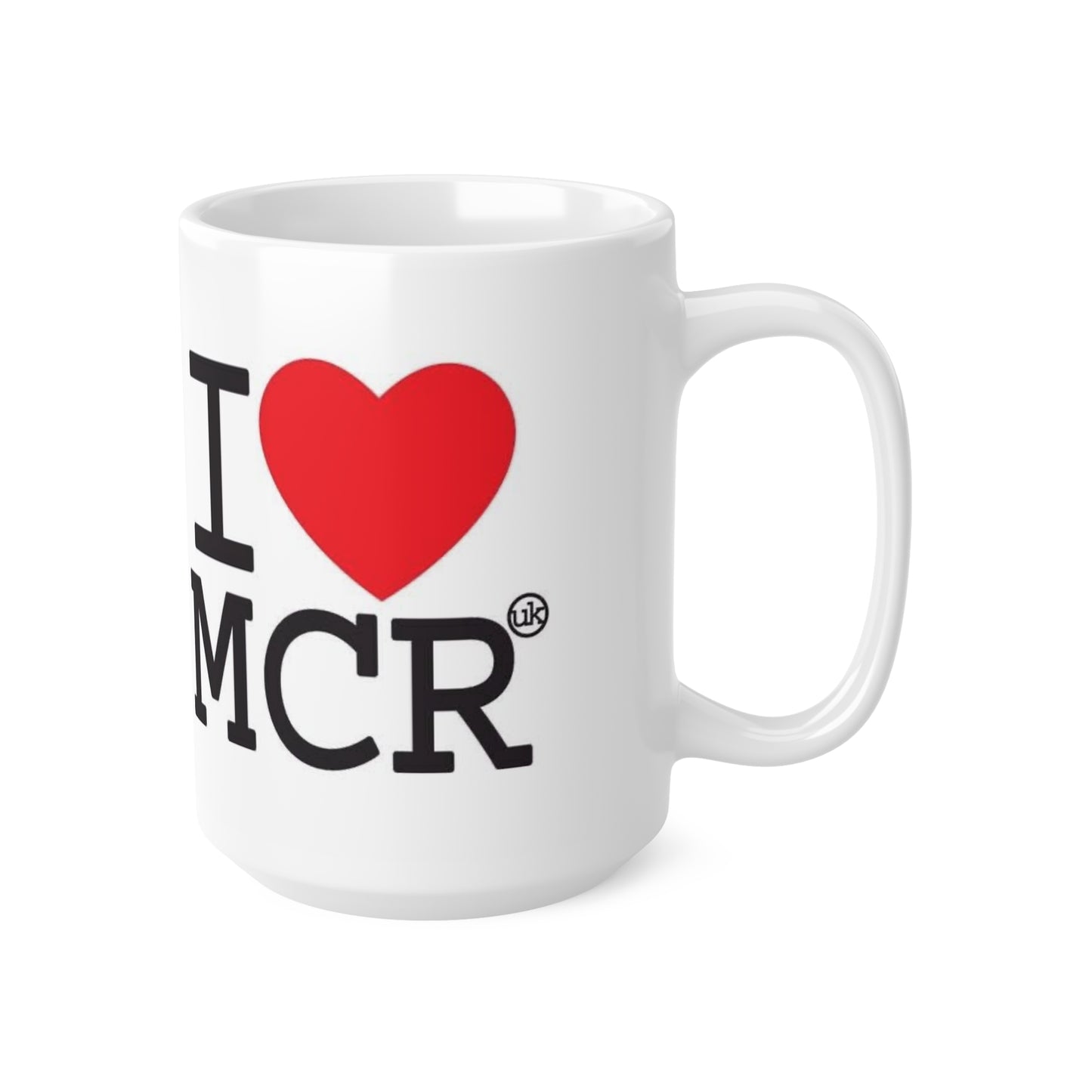 I Love Manchester Mug - I  MCR Ceramic Coffee Mug (11oz & 15oz)