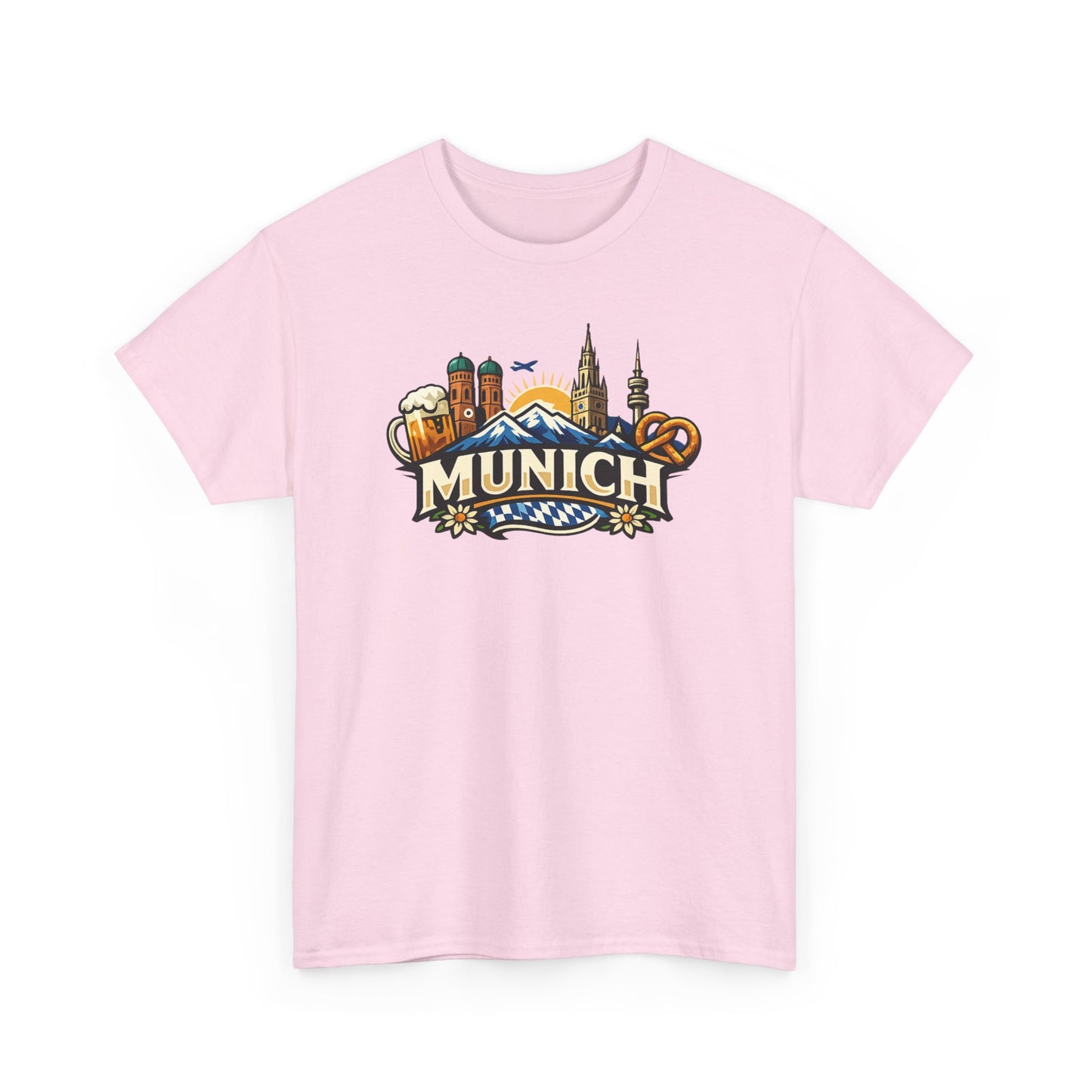 Munich Souvenir T‑Shirt — Oktoberfest Beer & Pretzel Graphic Tee