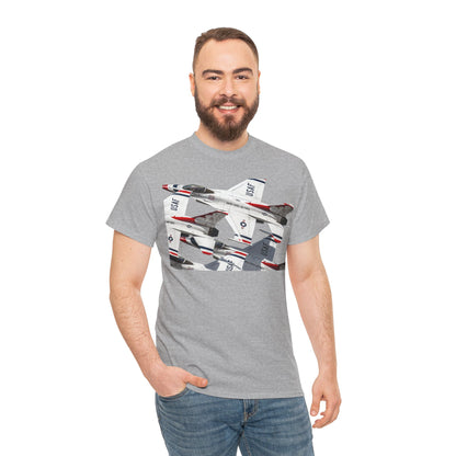 Thunderbirds Jet Formation T‑Shirt — Military Aviation Fighter Jets Tee