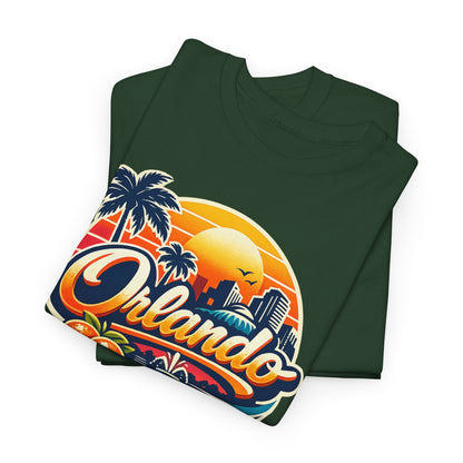 Orlando Retro Sunset T-Shirt — Vintage Florida Vacation Tee