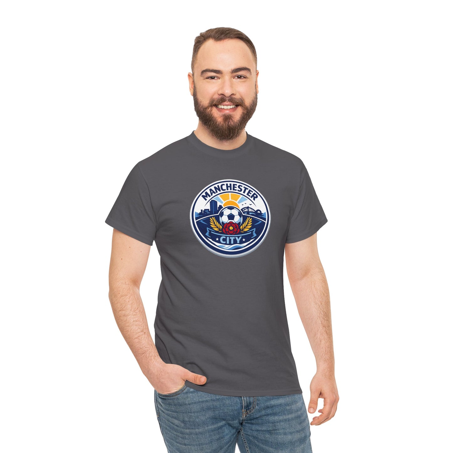 Manchester City Crest T-Shirt — Soccer Fan Tee