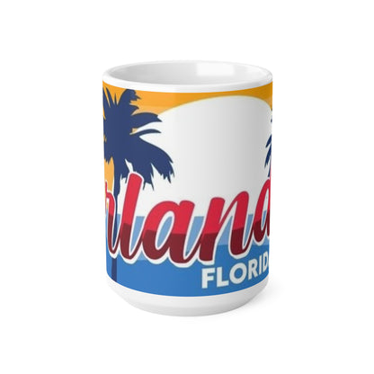Orlando Florida Sunset Palm Ceramic Coffee Mug — 11oz & 15oz