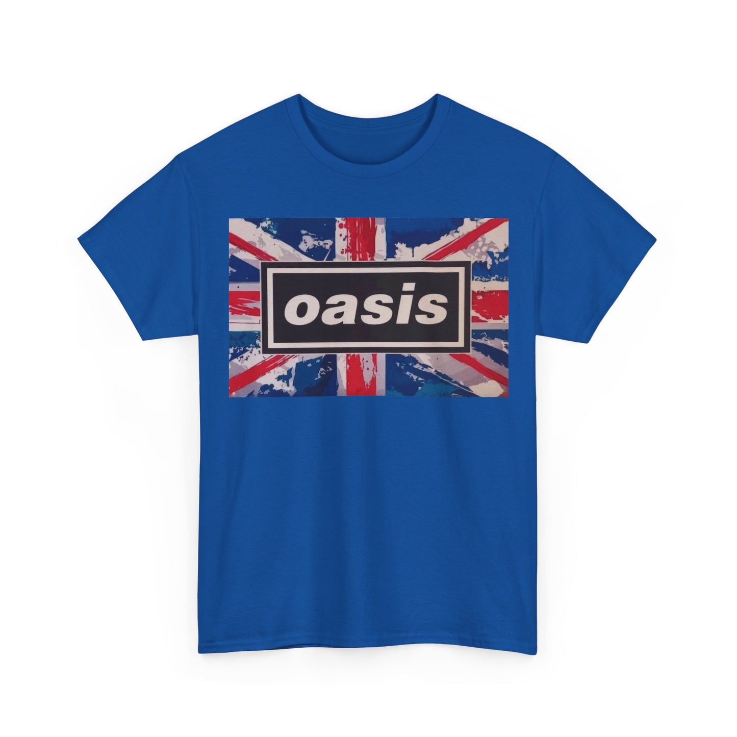 Oasis Union Jack Tee – Vintage British Band Logo T-Shirt