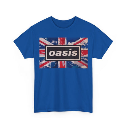 Oasis Union Jack Tee – Vintage British Band Logo T-Shirt