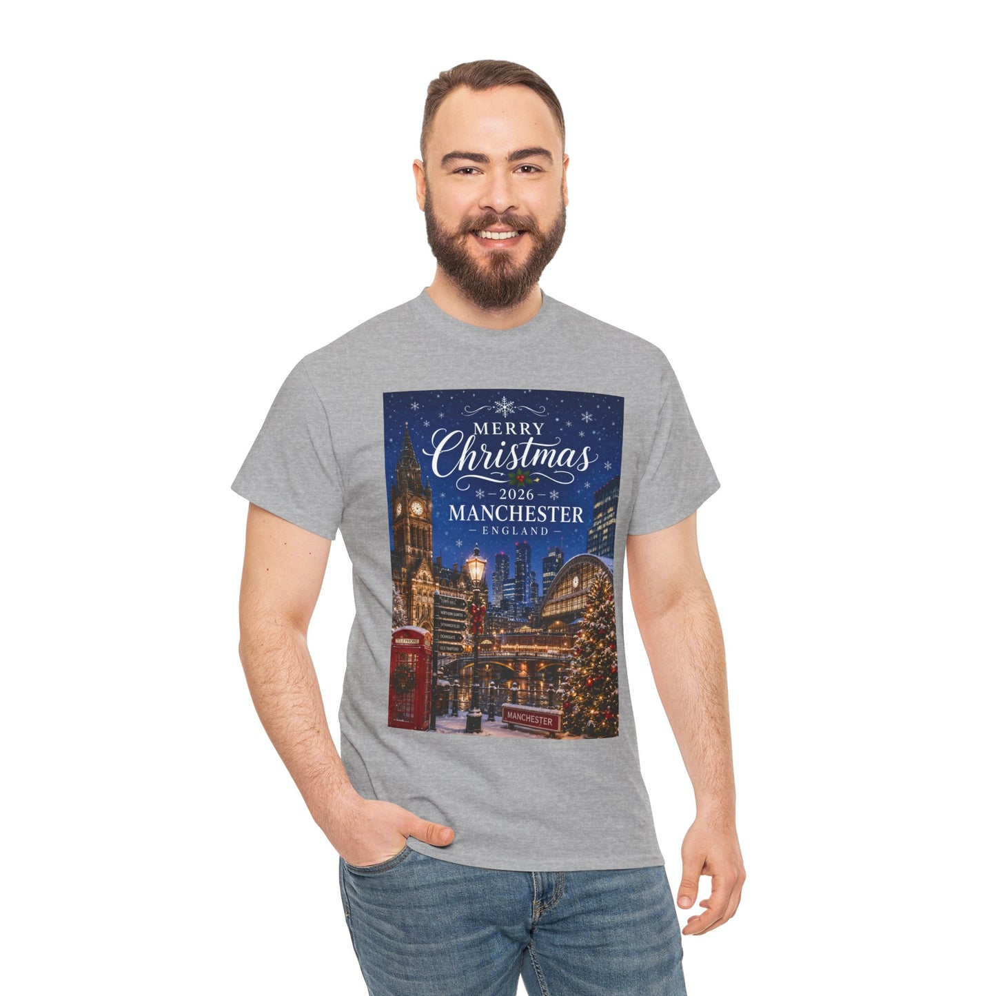 Manchester Christmas Tee — Merry Christmas 2026 Holiday T‑Shirt
