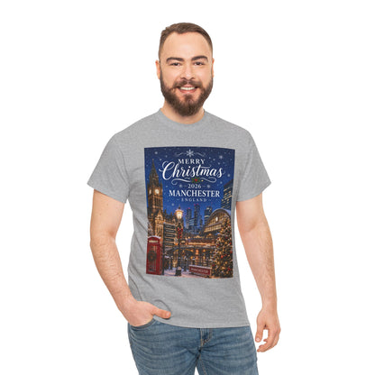 Manchester Christmas Tee — Merry Christmas 2026 Holiday T‑Shirt