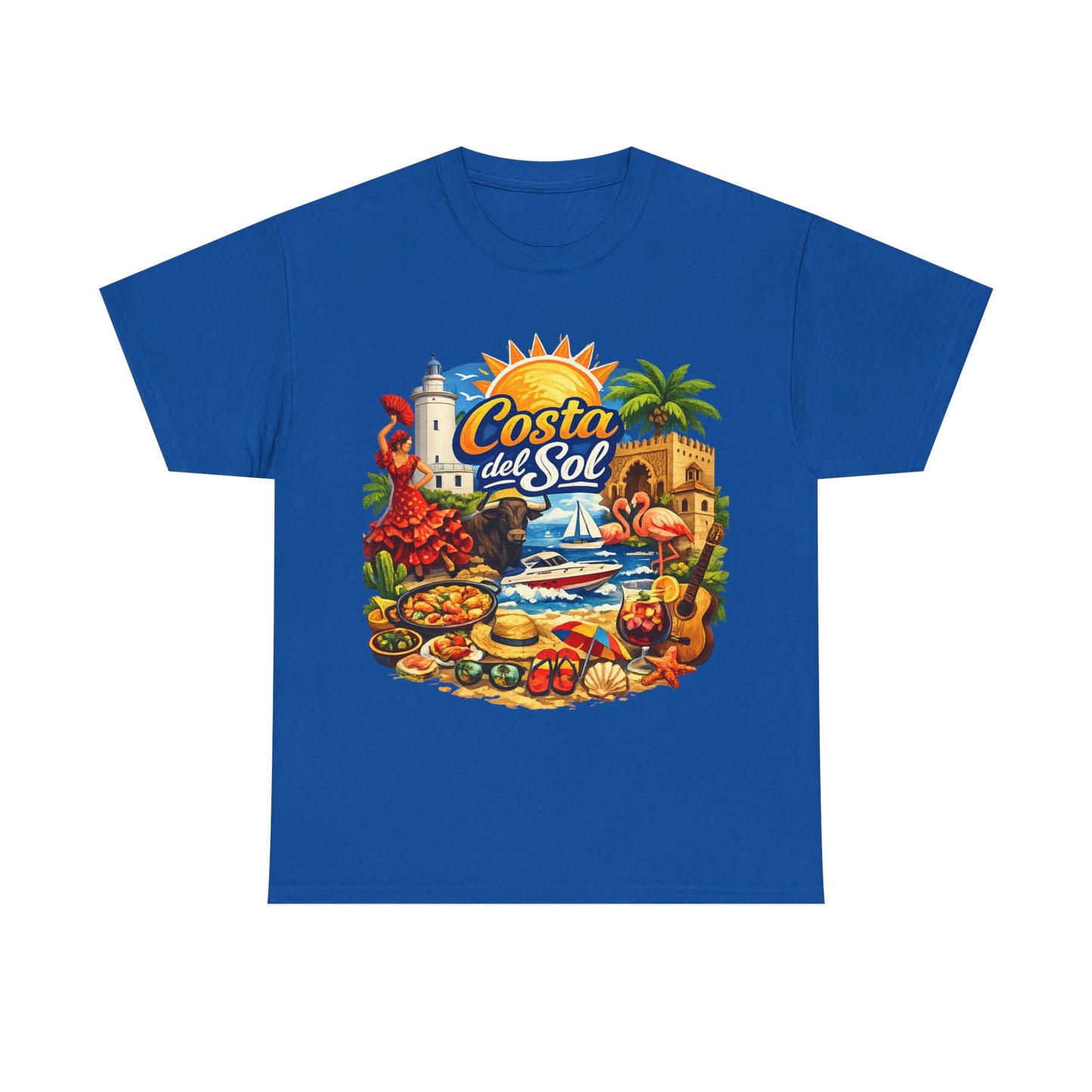 Costa del Sol Beach T-Shirt — Vintage Tropical Vacation Tee