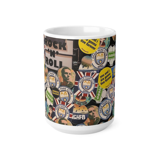 Oasis Fans Rock 'N' Roll Ceramic Coffee Mug — 11oz & 15oz