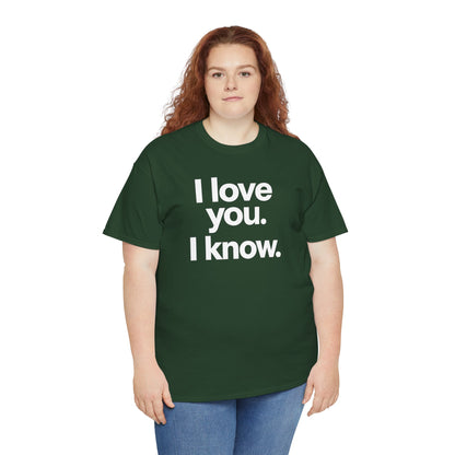 I Love You I Know Saying T‑Shirt from Star Wars