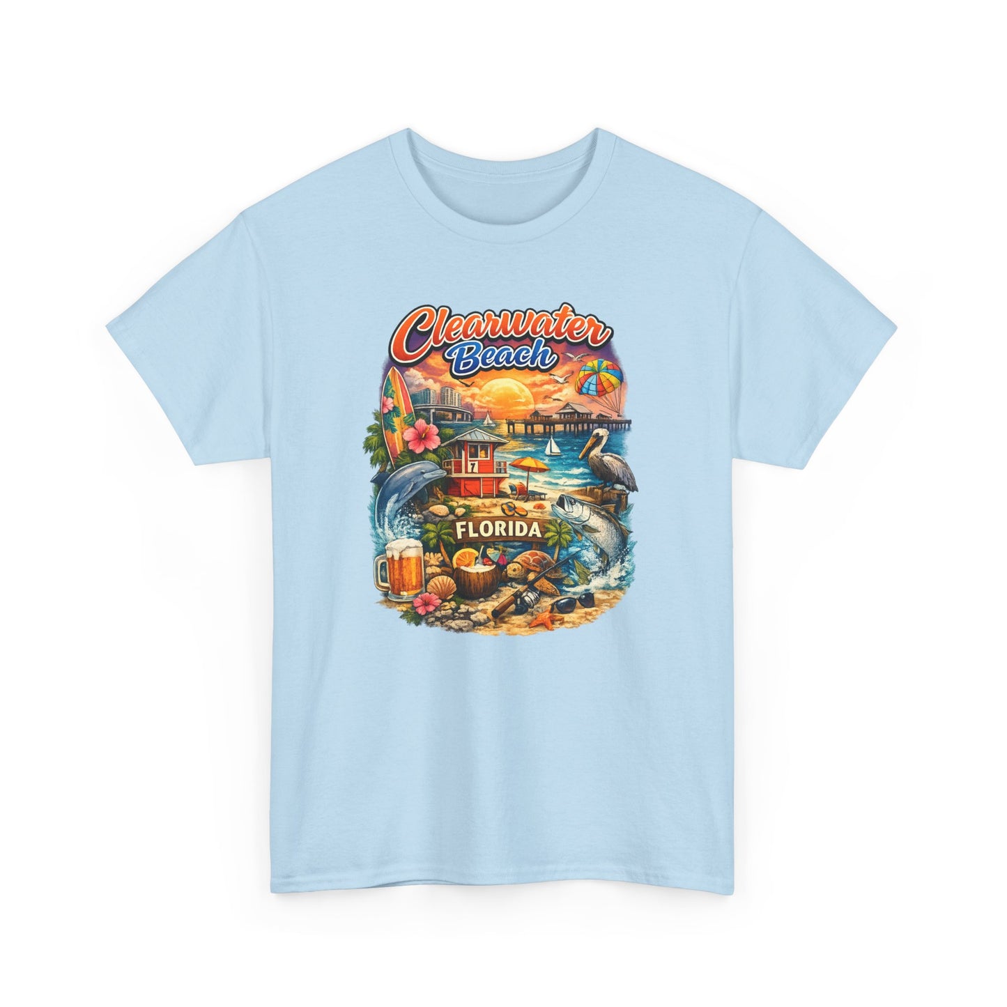 Clearwater Beach Florida Vintage Vacation T-Shirt
