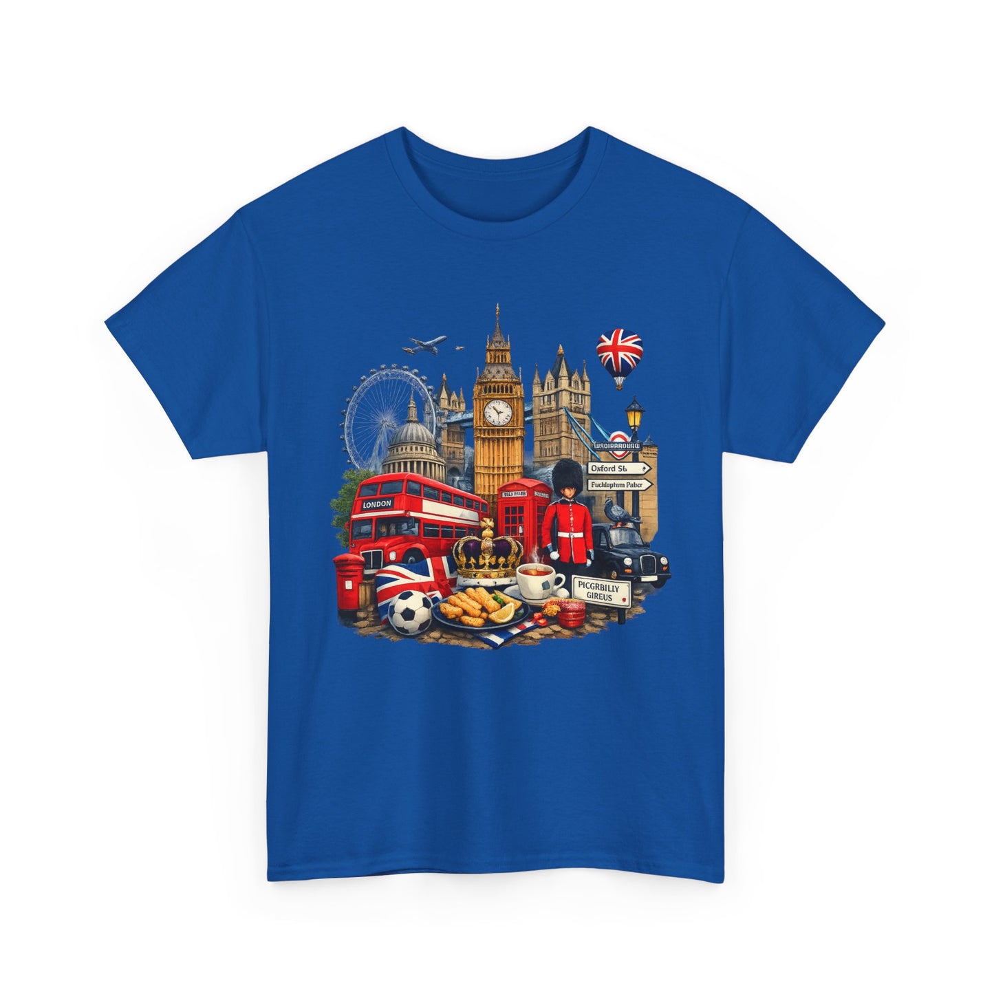 London Landmarks T‑Shirt — British Icons Collage Tee