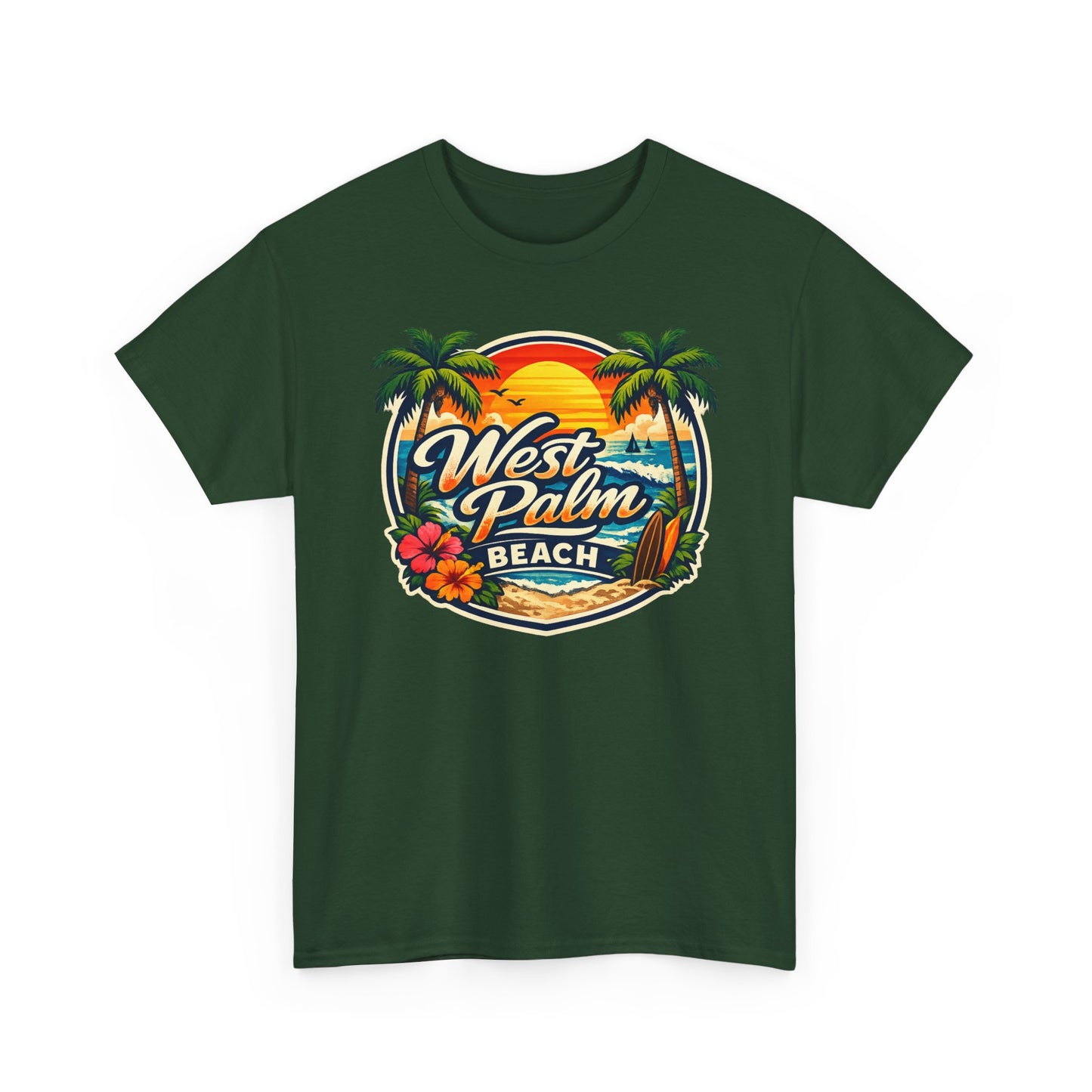 West Palm Beach Retro Sunset T-Shirt