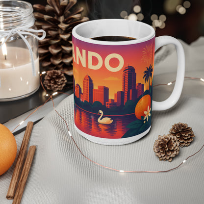 Orlando Sunset Ceramic Coffee Mug — 11oz & 15oz Travel Souvenir