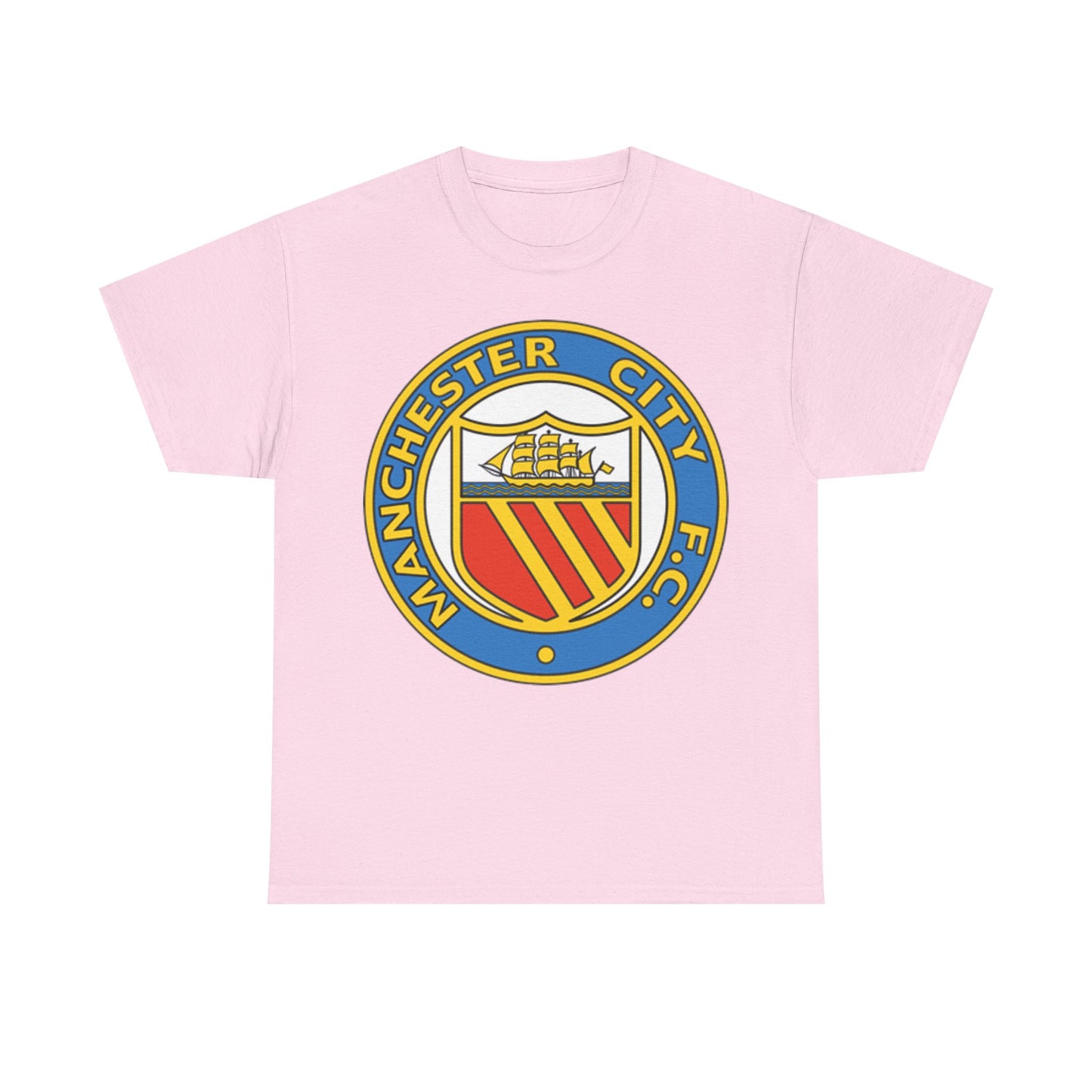 Manchester City Football Club Retro Crest T-Shirt - Retro Soccer Fan Tee