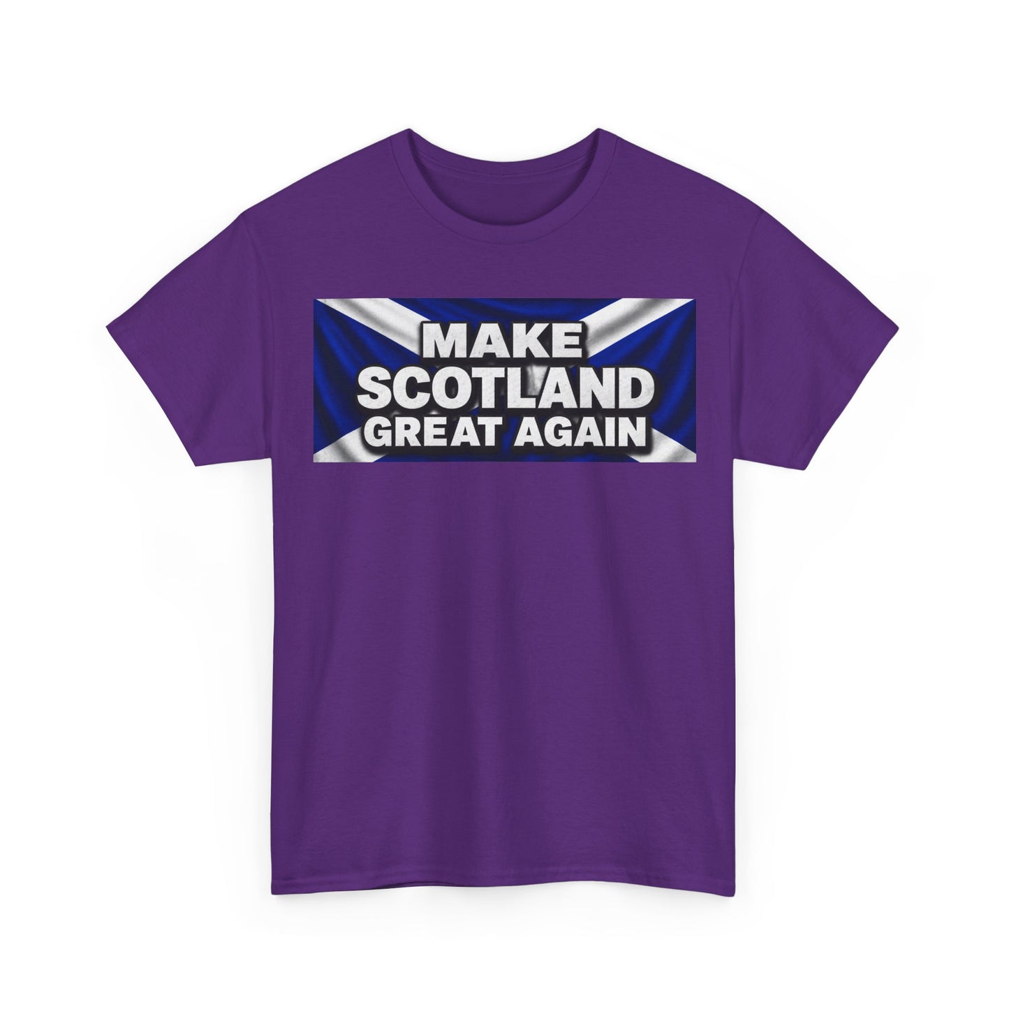 Make Scotland Great Again T‑Shirt — Scottish Flag Slogan Tee