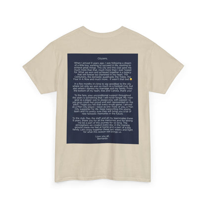Bernardo Silva Tribute Tee – Inspirational Letter & Celebrating Goal Moment