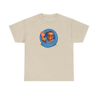 T-Shirt — "That's All, Folks!" Waving Portrait Graphic Tee