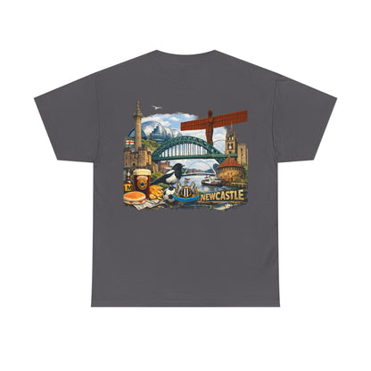 Newcastle Upon Tyne Landmark Tee — Vintage Cityscape T-Shirt