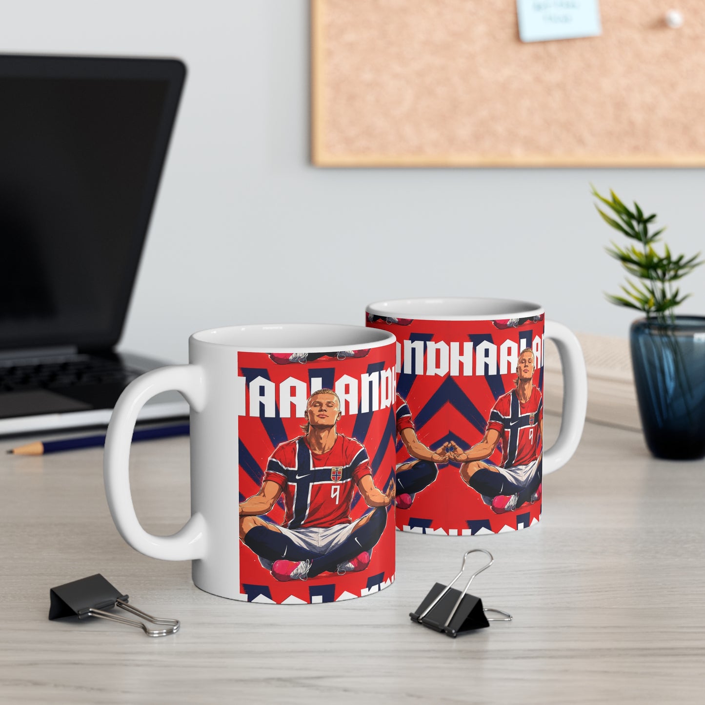 Erling Haaland Norway Player — Ceramic Coffee Cup (11oz & 15oz)