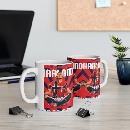 Erling Haaland Norway Player — Ceramic Coffee Cup (11oz & 15oz)