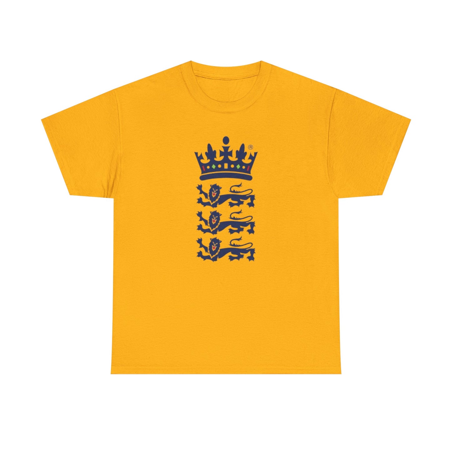 English Cricket T-Shirt — Vintage Cricket Crest Tee