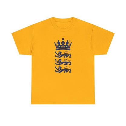 English Cricket T-Shirt — Vintage Cricket Crest Tee