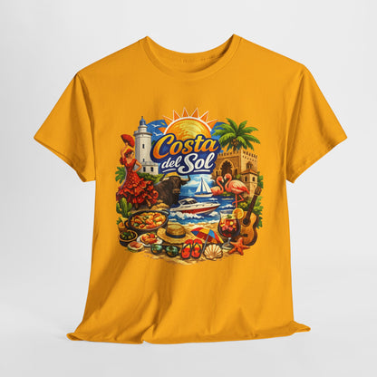 Costa del Sol Beach T-Shirt — Vintage Tropical Vacation Tee