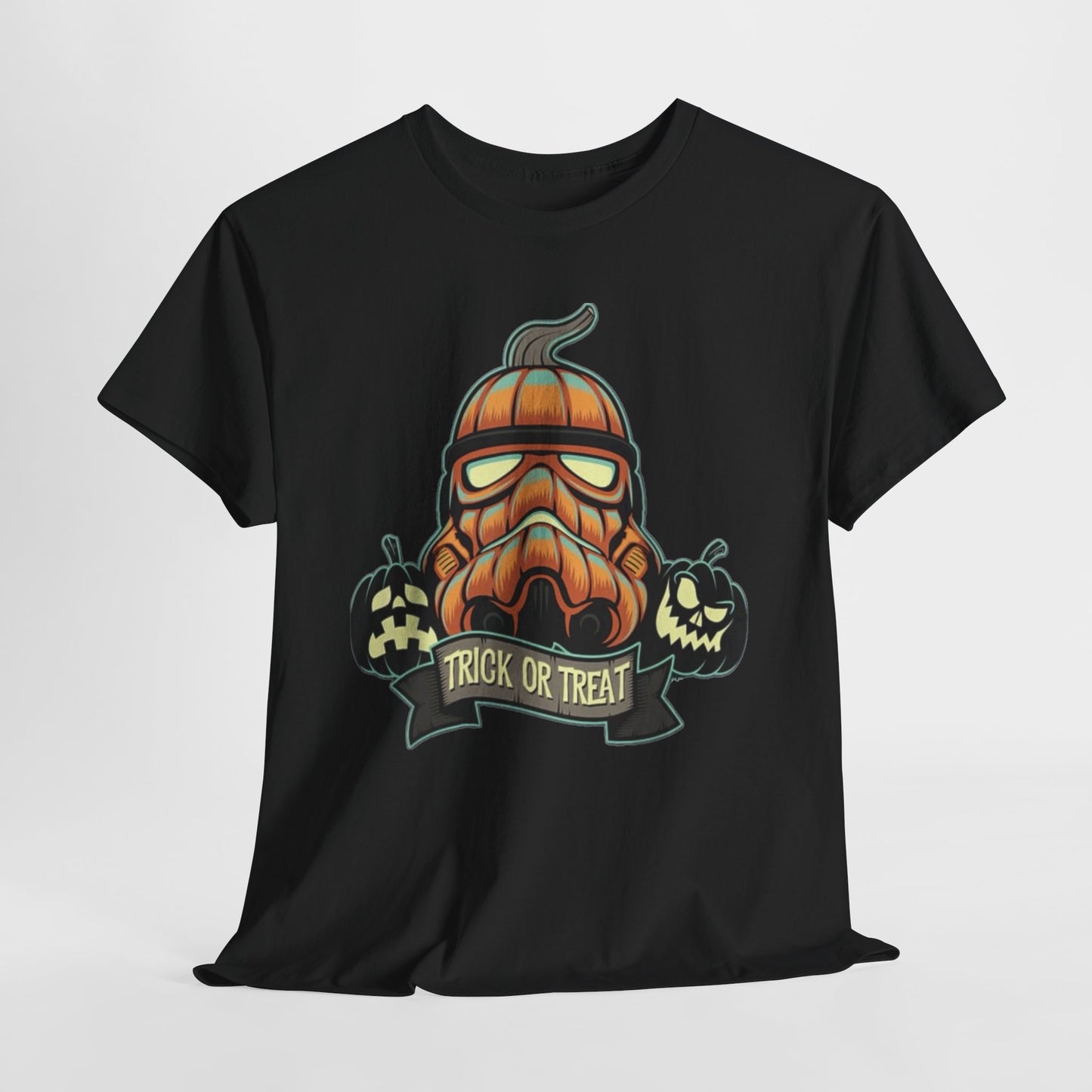 Halloween Pumpkin Mask T-Shirt — Trick or Treat Graphic Tee