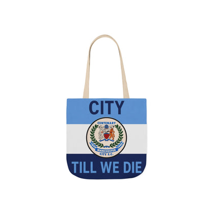 City Till We Die Canvas Tote Bag — Football Fan Flag Tote