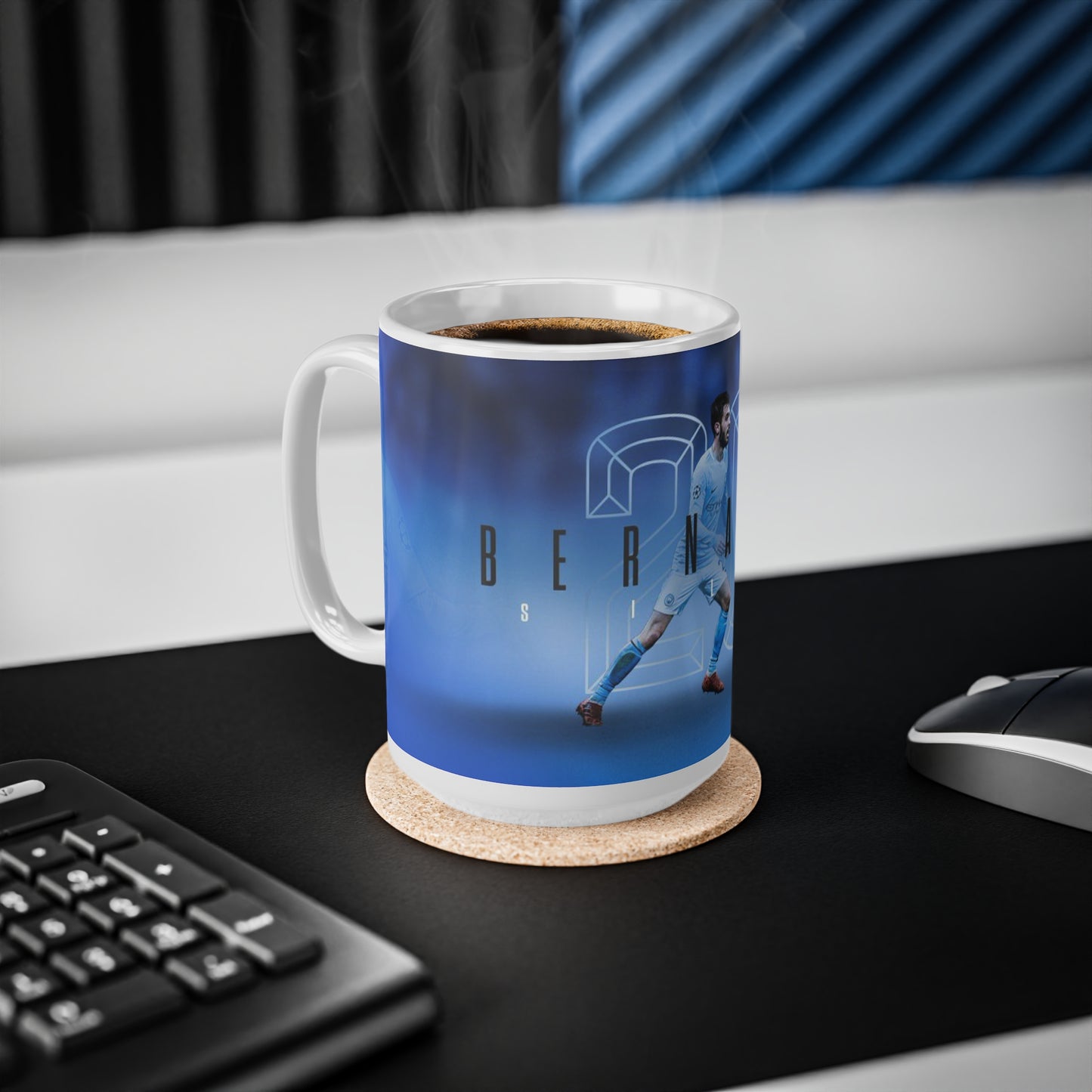 Bernardo Silva Manchester City Ceramic Coffee Cup