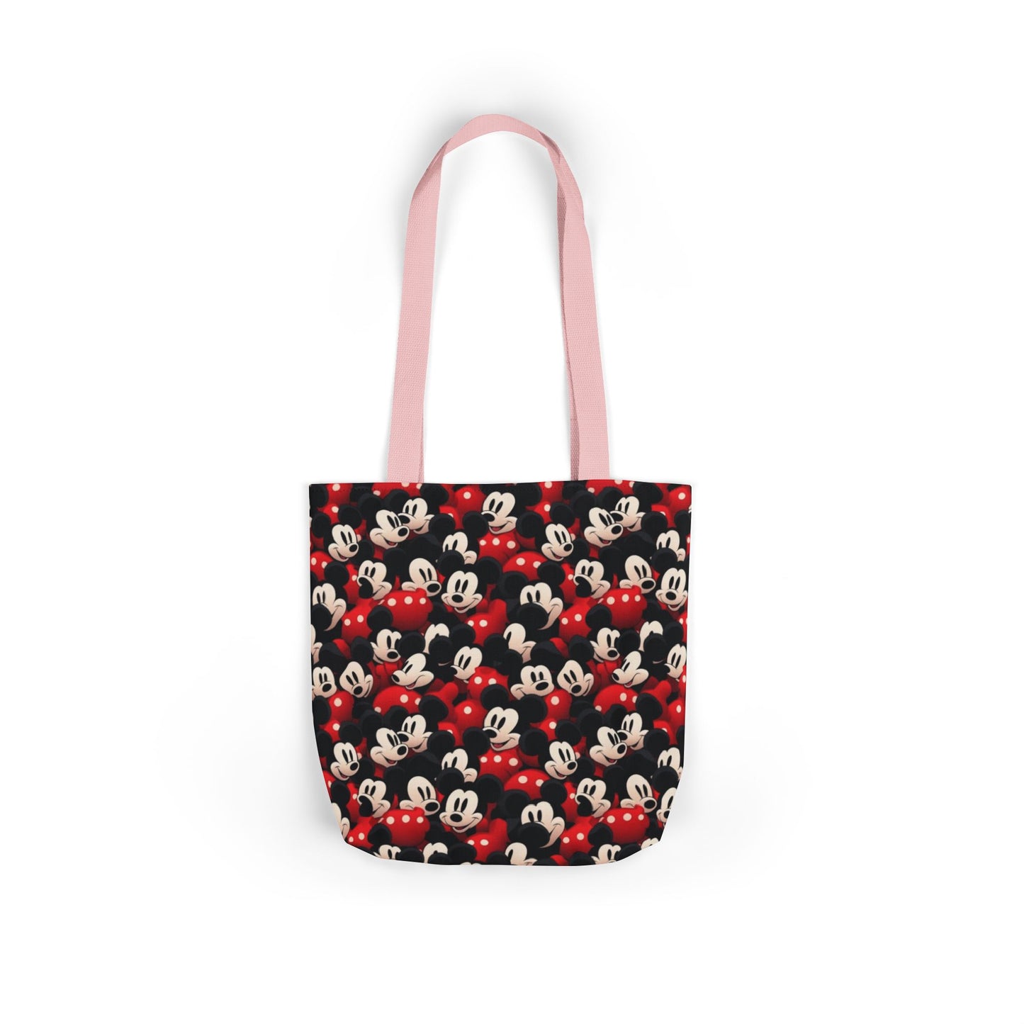 Mickey Mouse Canvas Tote — Retro Cartoon Character Allover Print