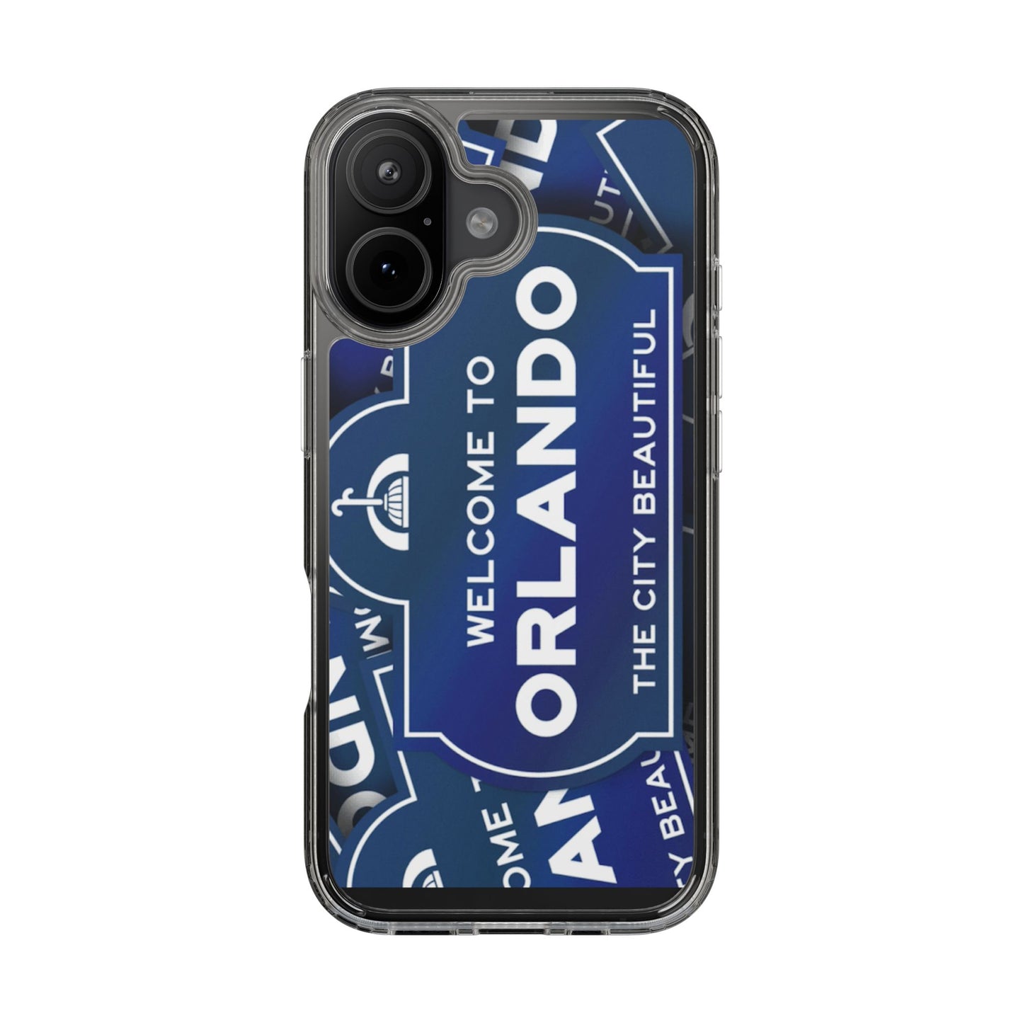 Orlando Clear Phone Case — "Welcome to Orlando" City Sign Design
