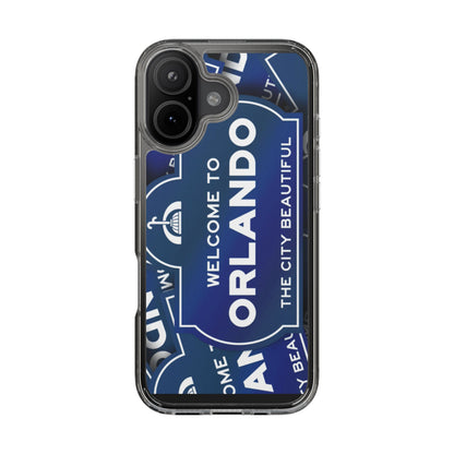 Orlando Clear Phone Case — "Welcome to Orlando" City Sign Design