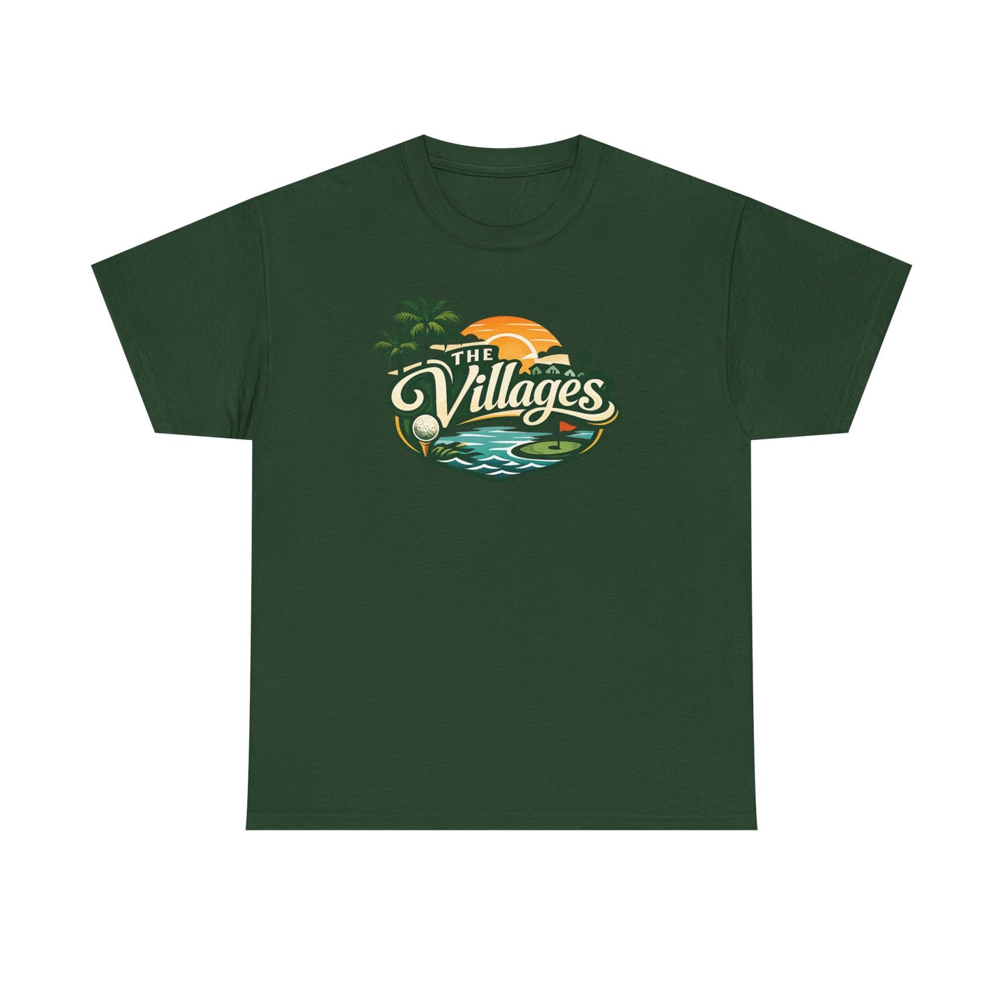 The Villages of Florida Sunset Logo Tee - Florida Palm Beach Retro T-Shirt
