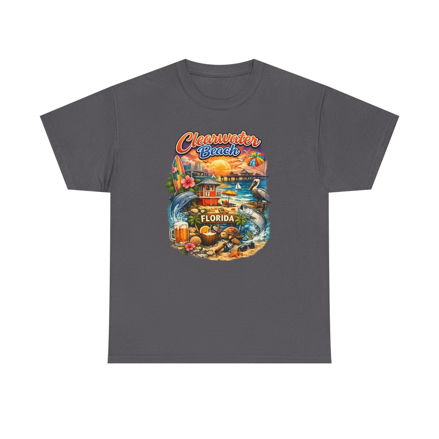 Clearwater Beach Florida Vintage Vacation T-Shirt