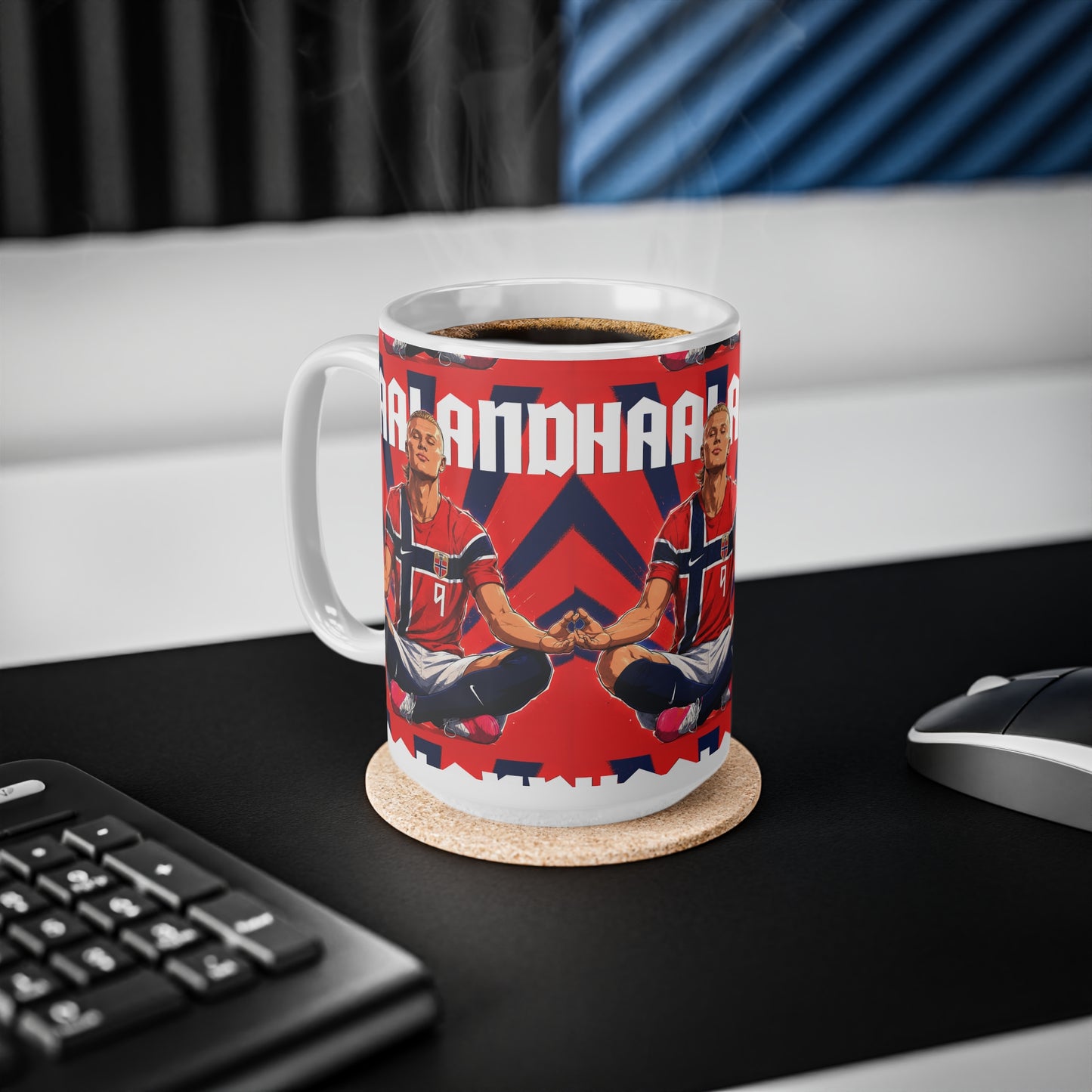 Erling Haaland Norway Player — Ceramic Coffee Cup (11oz & 15oz)