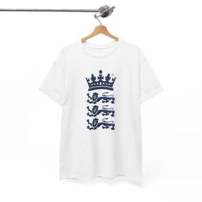 English Cricket T-Shirt — Vintage Cricket Crest Tee