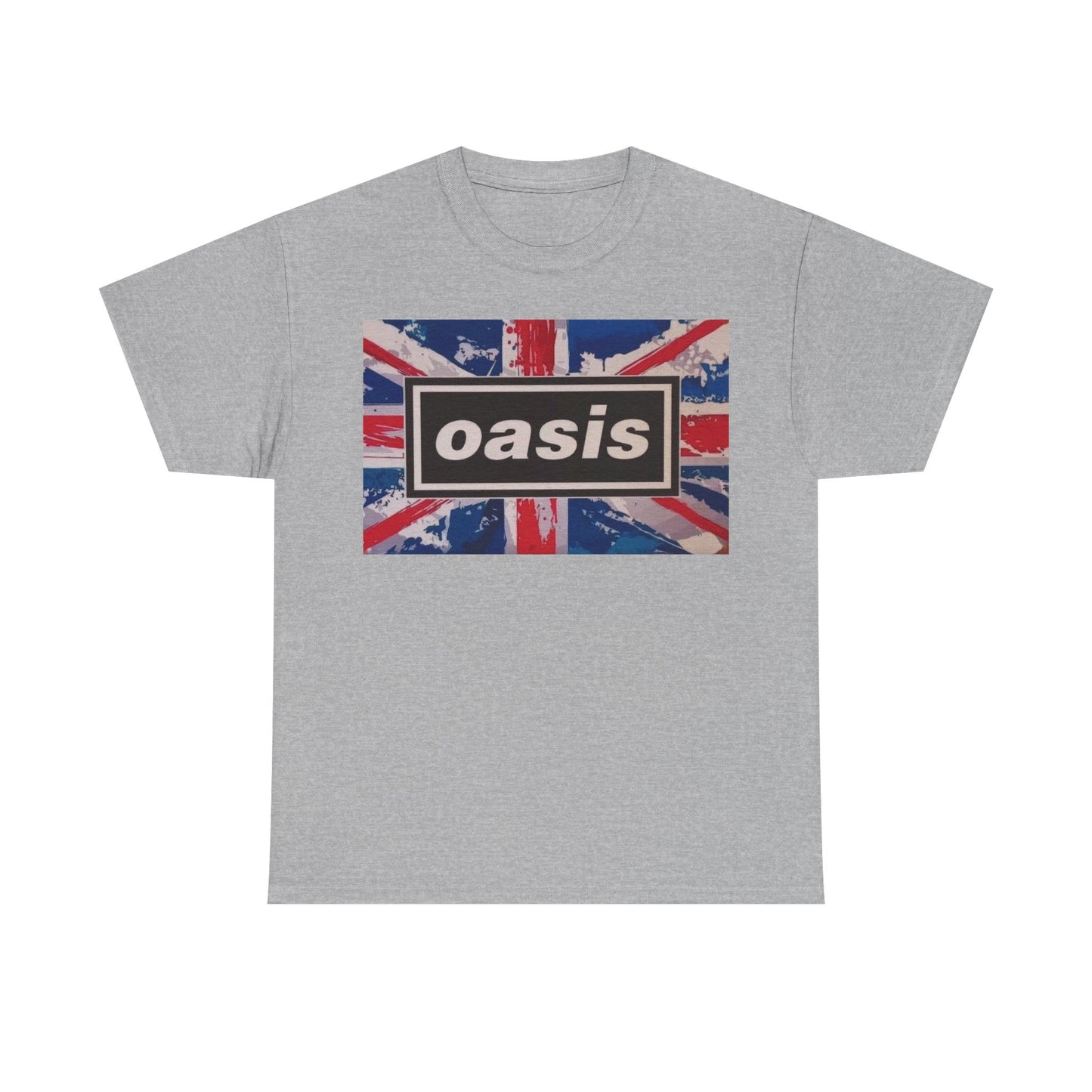 Oasis Union Jack Tee – Vintage British Band Logo T-Shirt