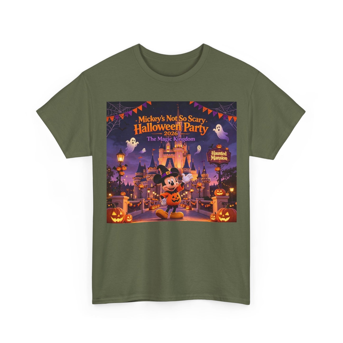 Halloween Mickey T-Shirt — "Not So Scary Halloween Party" Castle Graphic Tee