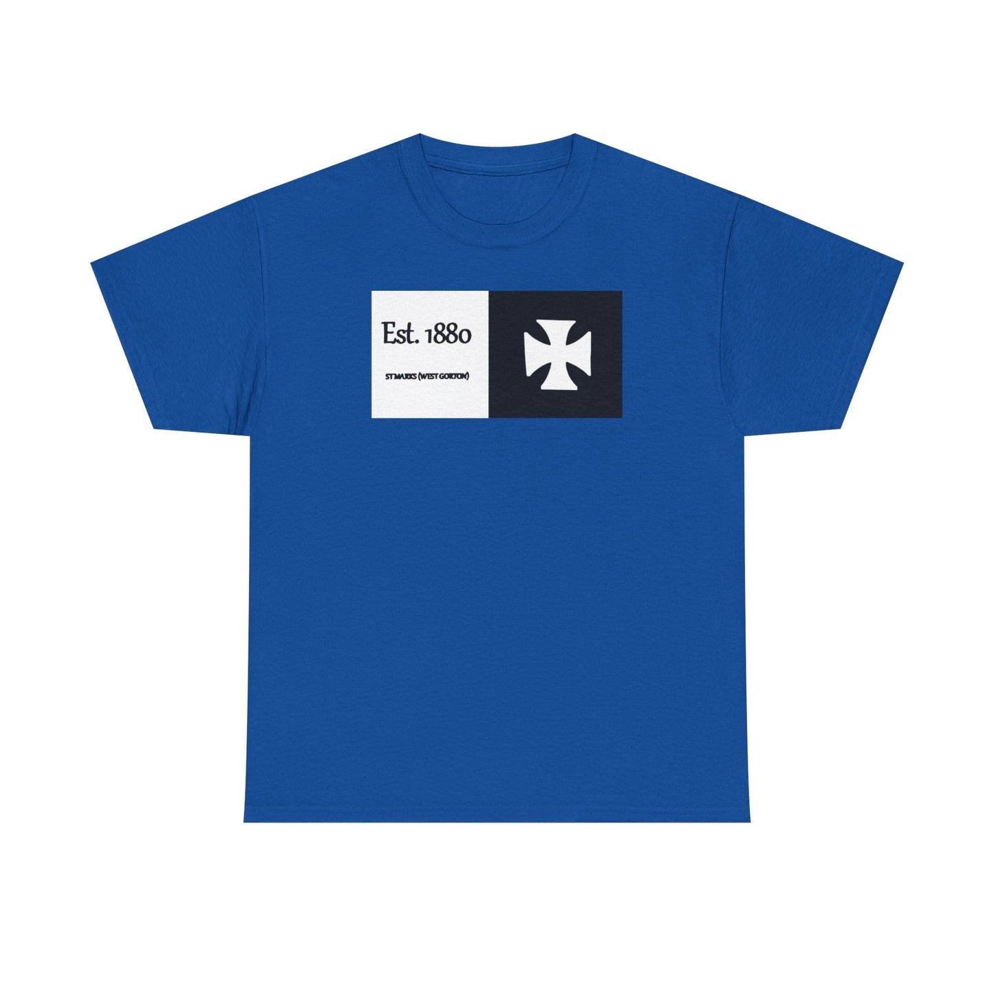 ST Mark's West Gorton (Manchester City) Est. 1880 Cross Logo T-Shirt