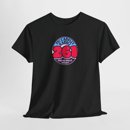 Piccadilly Radio '261' Logo T‑Shirt — Vintage Unofficial Radio Station Graphic Tee