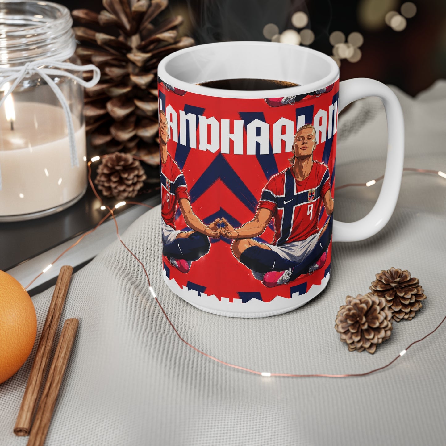 Erling Haaland Norway Player — Ceramic Coffee Cup (11oz & 15oz)
