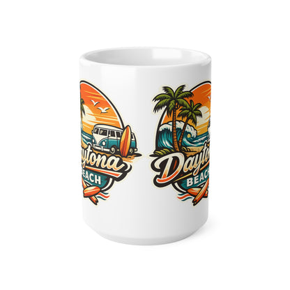 Daytona Beach Ceramic Coffee Cups, 11oz, 15oz