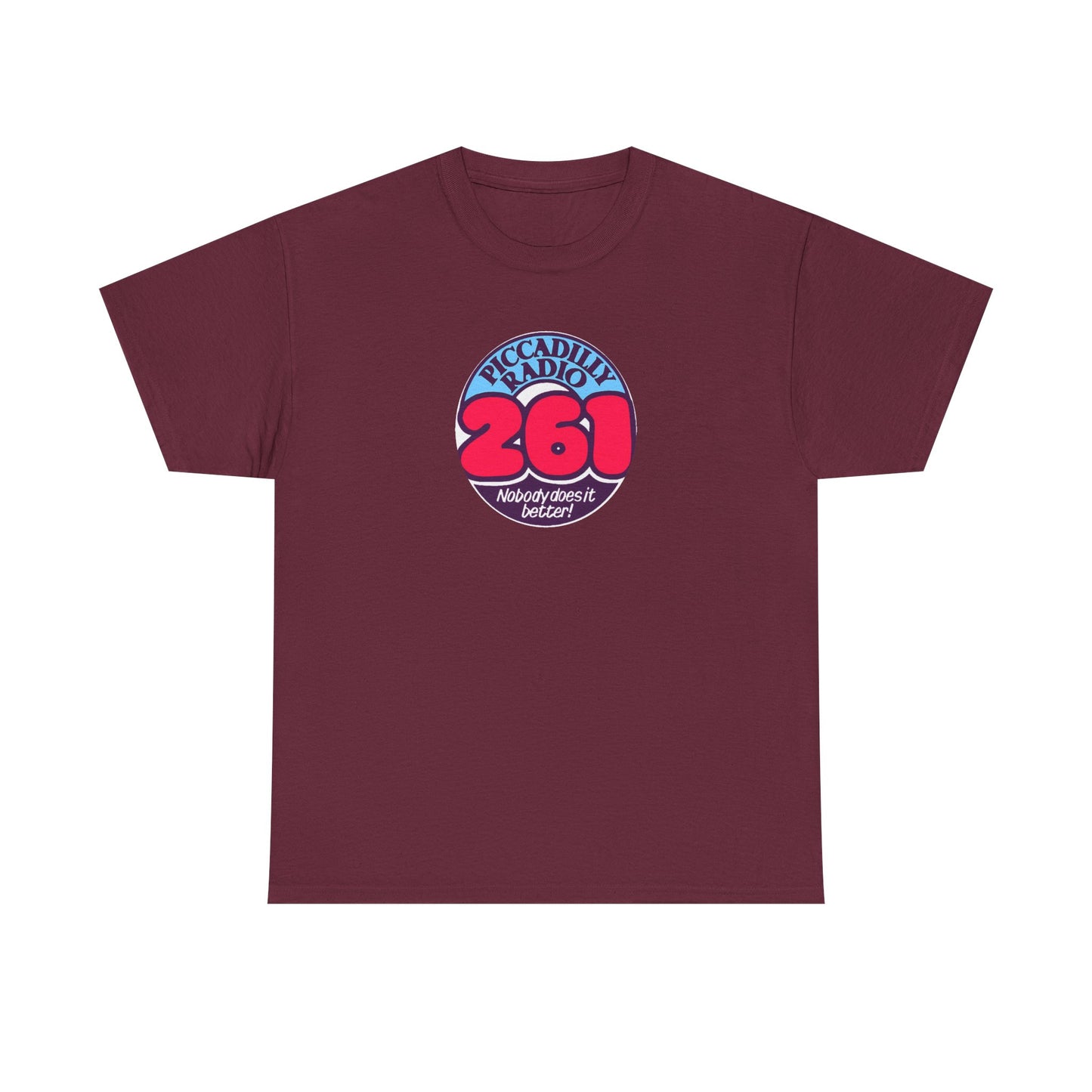Piccadilly Radio '261' Logo T‑Shirt — Vintage Unofficial Radio Station Graphic Tee