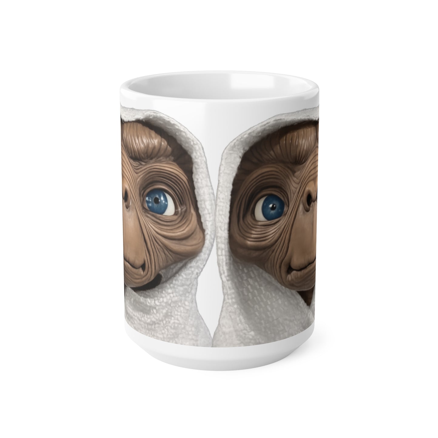 E.T. Face Ceramic Coffee Mug — Retro Sci‑Fi Alien Design, 11oz & 15oz