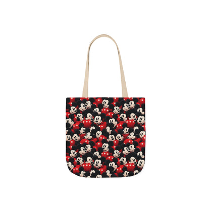 Mickey Mouse Canvas Tote — Retro Cartoon Character Allover Print