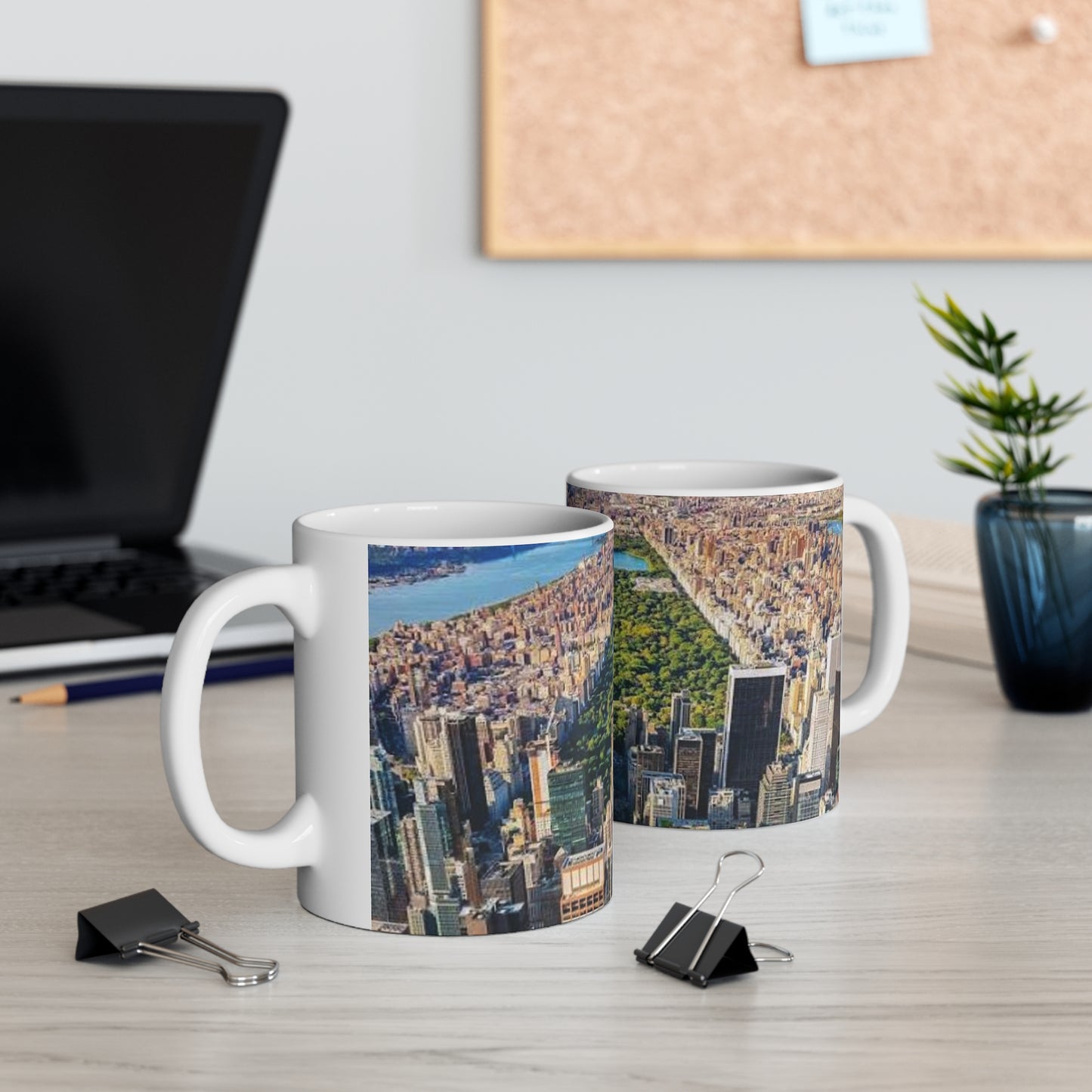New York City Central Park Aerial Ceramic Coffee Mug — Skyline 11oz/15oz